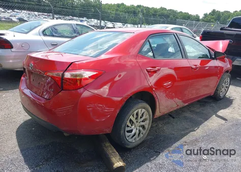 2019 Toyota Corolla Le z USA, uszkodzony, nr VIN 2T1BURHE1KC222962